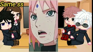 Jjk react to itadori sister as sakura sorry for not posting|no thumbnail|gacha club|credit at end|