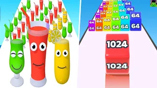 TikTok Gameplay Video 2024 - Satisfying Mobile Game Max Levels: Juice Run, Jelly Run 2048,....