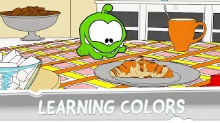 Learning colors with Om Nom - Coloring Book - Favorite Food