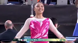 UCLA's Emma Malabuyo 🇵🇭 🇺🇲 takes Silver  🥈for the Philippines on floor at 2024 Cairo World Cup