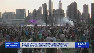 Coldplay at capacity: Concert kicks off live events in NYC