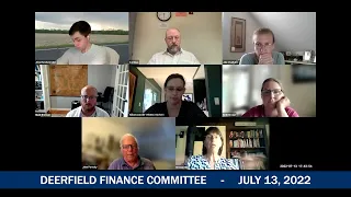 Deerfield Finance Committee - July 13, 2022