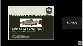 Sustaining Maine's Native Brook Trout Lecture with Merry Gallagher