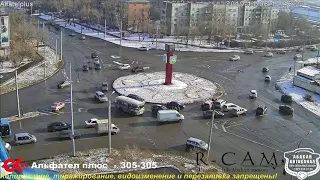 ДТП. Абакан. Кольцо на Трудовой. 06.11.2019. №2