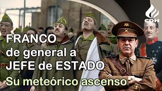 ¿Cómo se convirtió FRANCO en JEFE DEL ESTADO, GENERALÍSIMO y Caudillo de España?