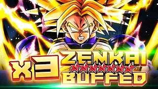 3x ZENKAI BUFFED SUPER TRUNKS! COULD THIS MAKE HIM DANGEROUS? | Dragon Ball Legends