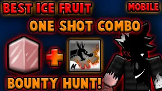 『Best Fruit Ice + Dragon Talon One shot combo』Simple combo l Roblox | Blox fruits update 17 part 3