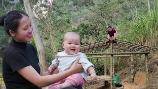 Single Mother - Build a Bamboo House With your Children in 5 Days, Start a New Life