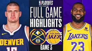 LAKERS vs NUGGETS FULL GAME 3 HIGHLIGHTS | April 26, 2024 | 2024 NBA Playoffs Highlights Today (2K)