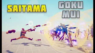 Full Power Saitama vs Goku MUI x 100 - Totally Accurate Battle Simulator