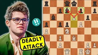 Magnus Carlsen Launches Crushing Attack on the King