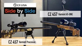 Compare CZ 457 AT-One and CZ 457 Varmint Precision Trainer and bore scope the barrels