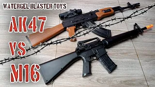 Watergel blaster AK47 VS M16