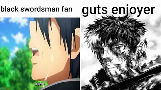 black swordsman fan vs guts enjoyer