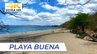 [4K] PLAYA BUENA // Super Nice White Sand Beach In Guanacaste [#tourism][#costarica]