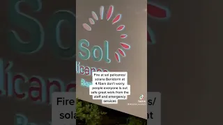 Fire at sol pelicanos solana hotel benidorm #benidormtvshow #solana #neptunes #morganstavern #mateo