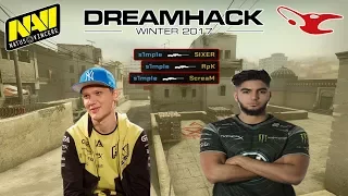 CS:GO - S1MPLE IS INSANE! BEST OF DreamHack Open Winter 2017 (Highlights)