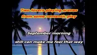 SEPTEMBER MORN   - NEIL DIAMOND Versione KARAOKE   VIDEOKARAOKEMANIA