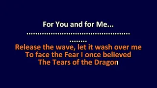 Bruce Dickinson - Tears of the Dragon (Best Version) - Karaoke Instrumental Lyrics - ObsKure