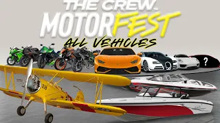 All Vehicles (Cars, Bikes, Boats, and Planes) Showcase - The Crew Motorfest