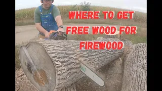 What is the best way to get free wood to make firewood?  I'll show you how I do it. May work for you