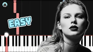 Taylor Swift - "Don't Blame Me" - EASY Piano Tutorial & Sheet Music