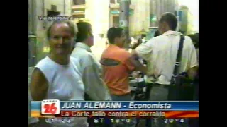 Canal 26 - Tanda y Noticias sobre el corralito - 2/2/2002