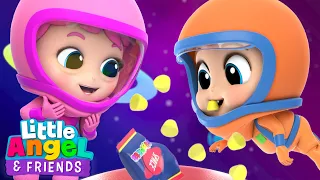 Mix - The Princess Goes to Space (Astronaut Space Song) | Little Angel And Friends Kid Songs