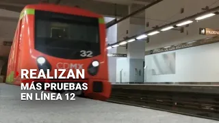 Realizan pruebas en la Línea 12 del Metro CDMX antes de reabrirla