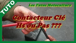 Test Contacteur clé / Neiman de tracteur tondeuse , HS ou pas ???