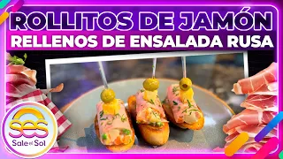 Rollitos de jamón rellenos de ensalada rusa: Receta de la Chef Ingrid Ramos