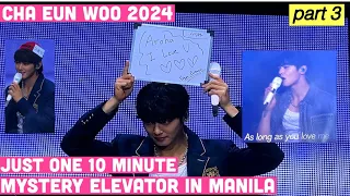 Cha Eun Woo 2024 Just One 10 Minute Mystery Elevator in Manila Part 3 (4K) #chaeunwooinmanila