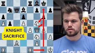 Magnus Carlsen SACFRICIES His Knight For A Better Position