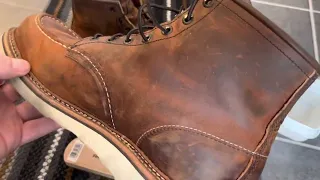 Red Wing Heritage Moc Toe 1907, cleaning with saddle soap