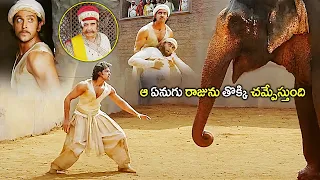 Hrithik Roshan & Aishwarya Rai Blockbuster Movie Elephant Fight Scene | Telugu Movies @CinemaaHouse