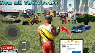 NEW UPDATE ALL CHEAT CODES..? {LIVE}Indian Bikes Driving 3D