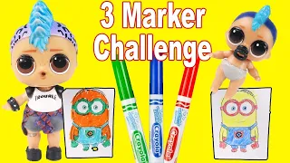 Jelly Layer Toy Game Show Marker Challenge Learn Colors with Punk Boi and Lil Punk Boi