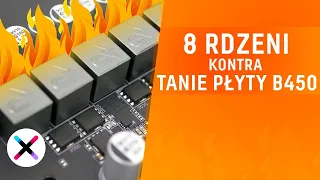 CZY TO WYTRZYMA? | Sekcja zasilania na płytach B450 a procesory 8-rdzeniowe 🔥🔥🔥