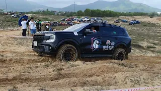 New Ford Everest 2023 offroad on sand with Toyo RT tires