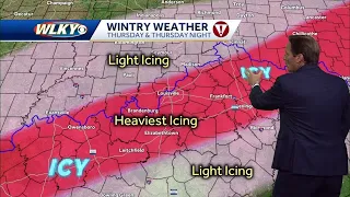 Looking ahead: Icy in store Thursday