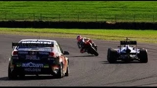 ★ F1 v MotoGP Rider v V8 Supercar ★ Top Gear Special (Sydney)