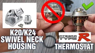 NO MORE ISSUES! K-series Swivel Neck thermostat housing PROBLEM SOLVED!