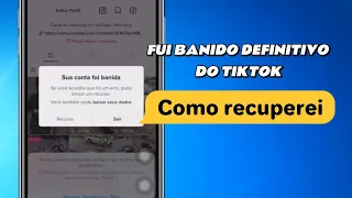 COMO RECUPERAR CONTA DO TIKTOK BANIDA