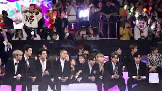 [HD FANCAM] 171201 2017 MAMA IN HONG KONG EXO, RED VELVET & NCT 127'S REACTION TO 1/N MAMA REMIX VER