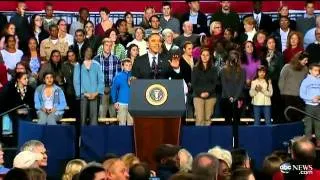 Occupy Wall Street Protesters Interrupt Pres. Obama in New Hampshire; Supporters Drown Out Chants