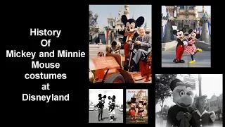 History of Mickey and Minnie Mouse costumes at Disneyland