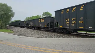 CSX powered empty Coke Express! Woodville/Porter Co. Indiana 5-12-24