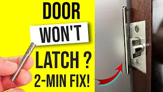 Door Won't Latch Shut - 2 Min Fix! | Door Won't Shut