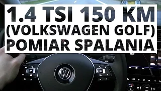 Volkswagen Golf 1.4 TSI 150 KM (AT) - pomiar zużycia paliwa