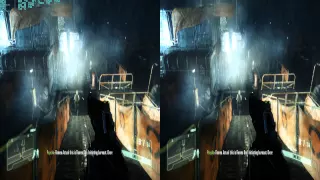 Crysis 3 3D 1080p Side By Side gameplay on Gygabite HD7770